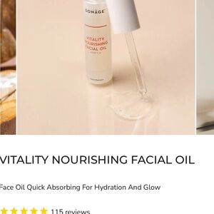 SONÃGE VITALITY NOURISHING FACIAL OIL - BRAND NEW in the box!